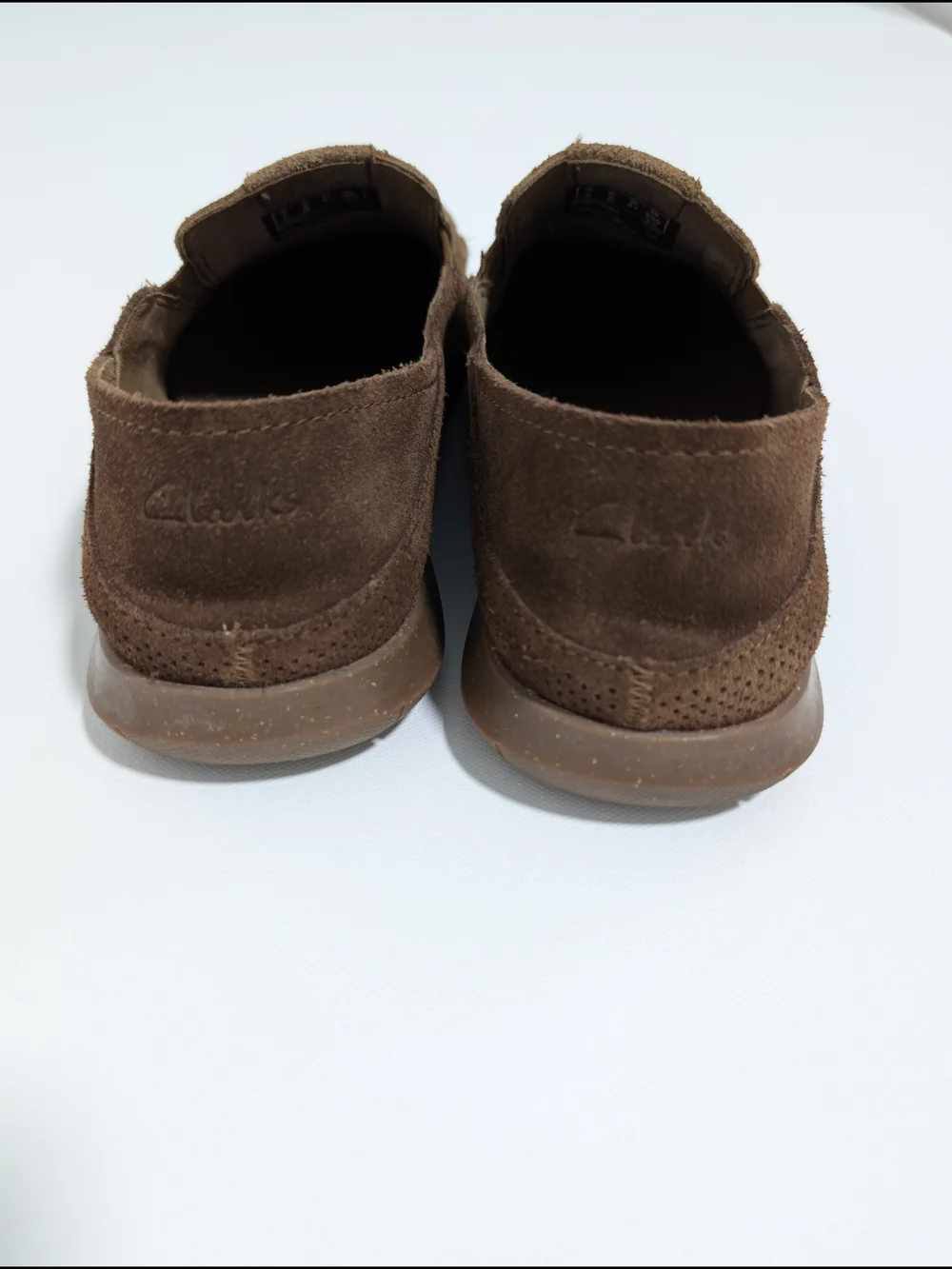 Clarks Collection Men's Brown Suede Slip-On Casual Loafers US 8 UK 7 EU 41 G